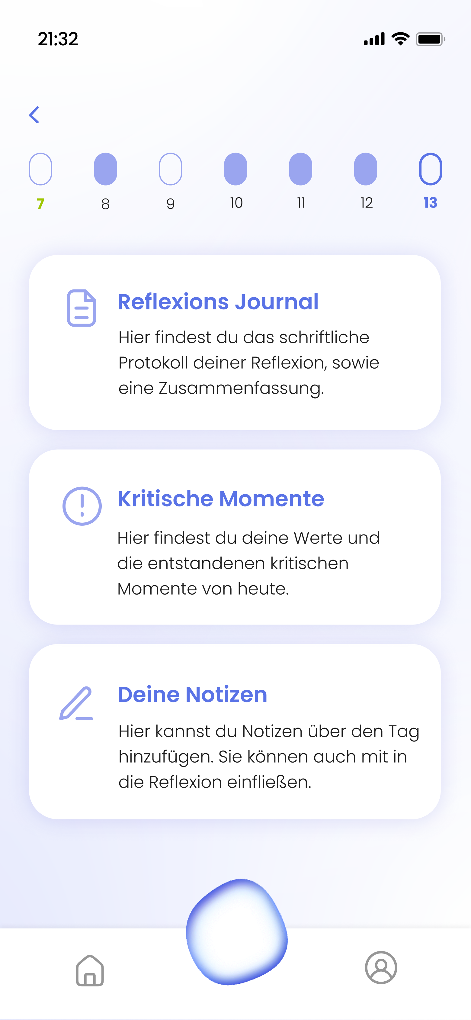 Bubble Tagesansicht vor Reflexion