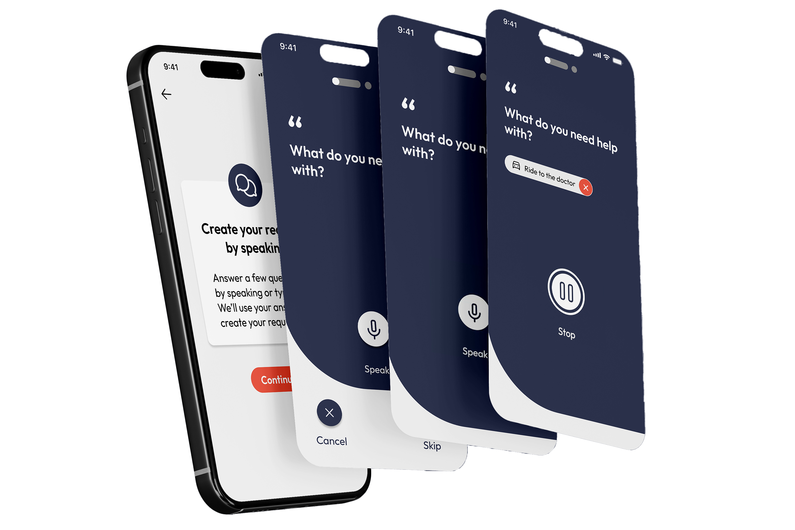 Anfragen durch Sprache erstellen