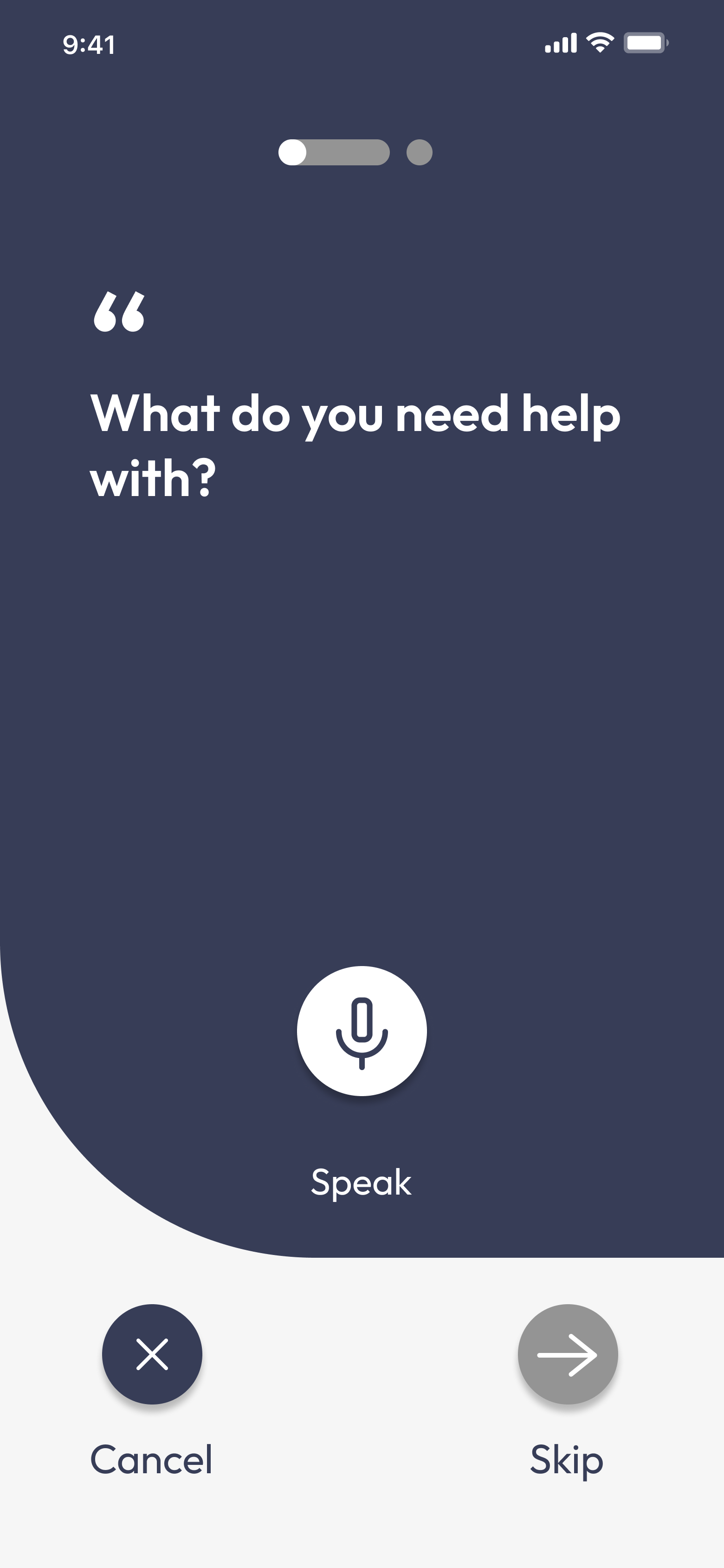 Creating Request through speaking