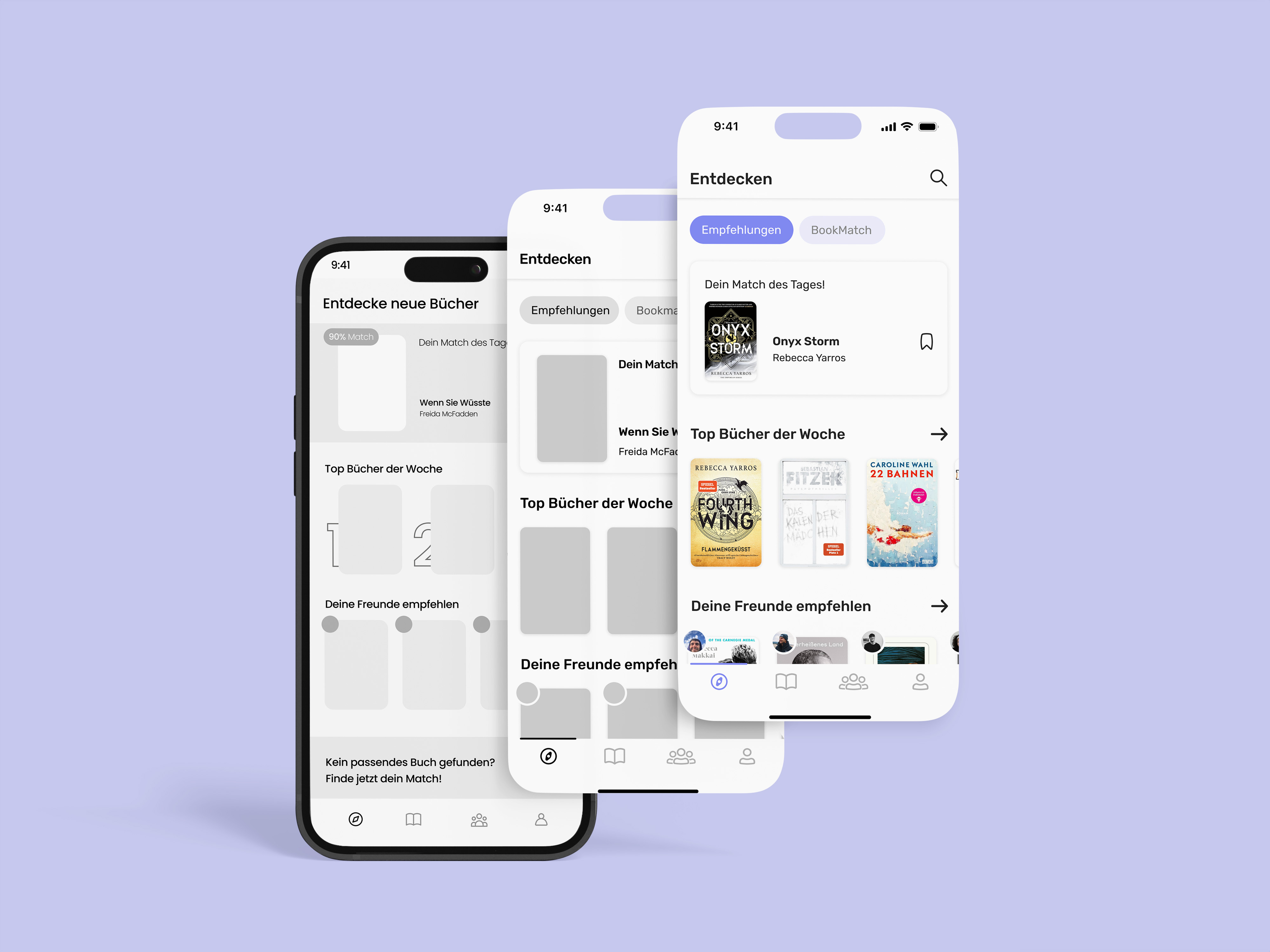 Entdecken Screen Entwicklung