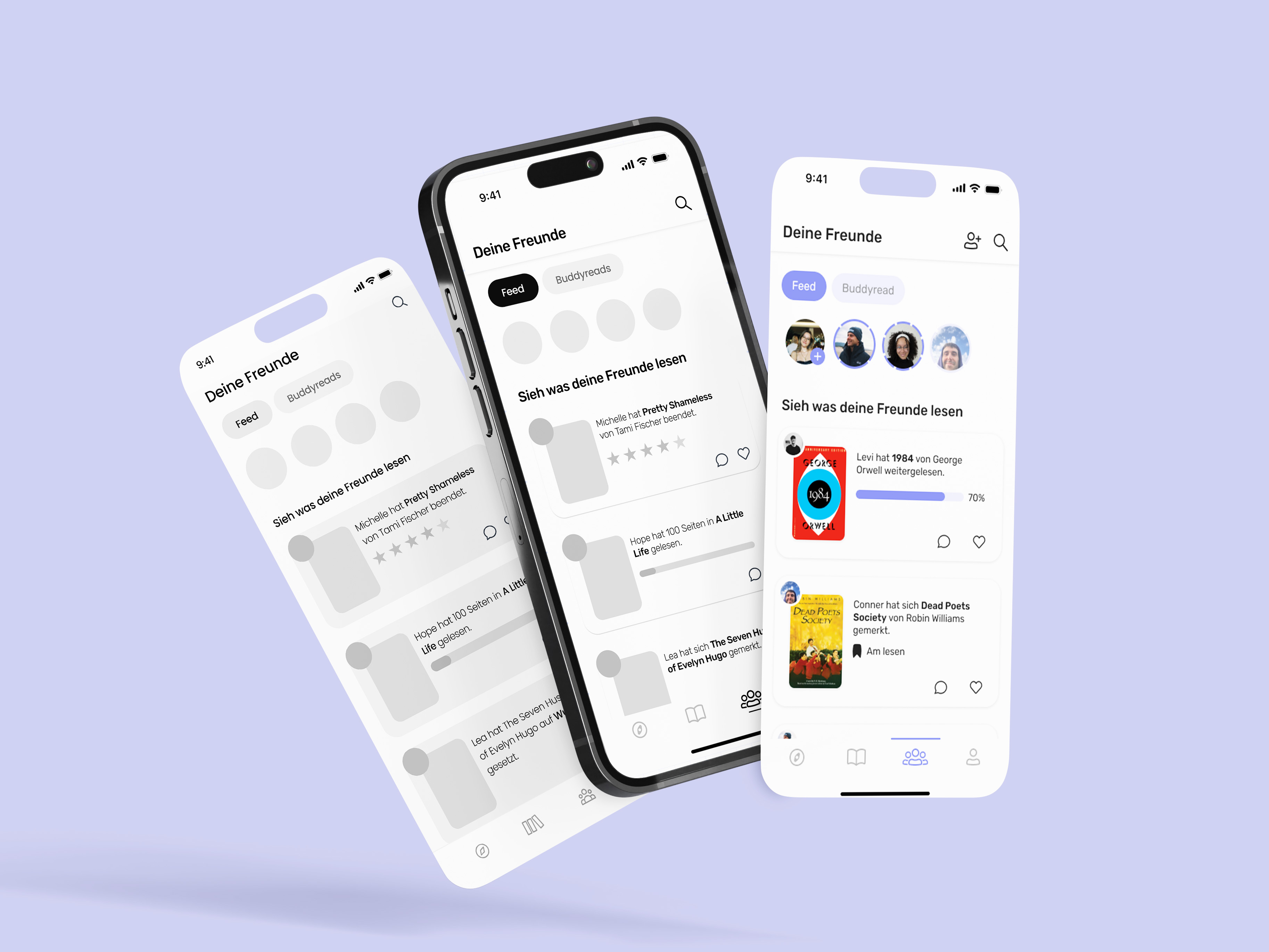 Freunde Screen Entwicklung